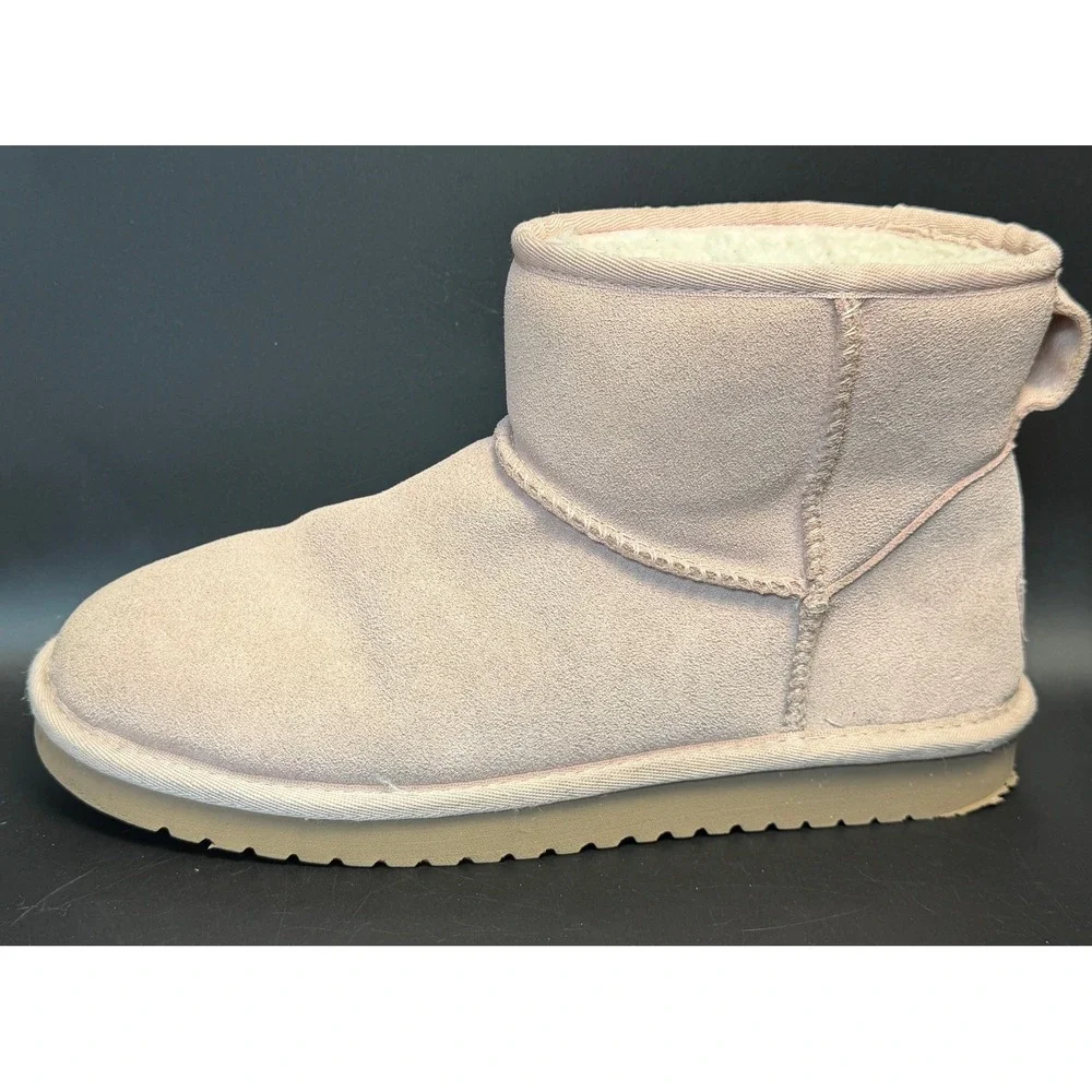 Koolaburra by UGG: Victoria Mini Pink Suede Faux Fur Boots, 1114851 Womens 8